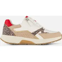 Gabor ROLLINGSOFT Damenschuhe - bequeme Schnür- Halbschuhe weiß