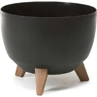 Lamela Flowerpot Roma 880-04, plastic, Ø 29 cm, black