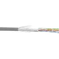 InLine Patchkabel Cat.5e, grau, SF/UTP, AWG26, CCA, PVC, 100m, 100 m, Cat5e, SF/UTP (S-FTP), Grau