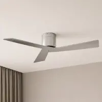 LUCANDE Deckenventilator Ventoro, Ø 132 cm, silber, Metall Ventoro, chrom / silber, für Wohn- / Esszimmer, Metall, Modern