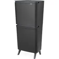 Brabantia Mülleimer SortUp Hi 25 + 10 + 10 Liter - Dark Grey