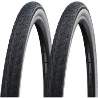 Schwalbe 2x Road Cruiser 47-406 schwarz/weiss Drahtreifen K-Guard 20x1.75 Mantel