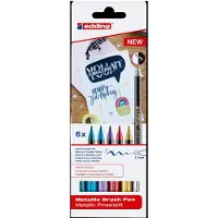 Edding Pinselstift 1340 metallic 6er Kartonetui