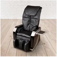 PureHaven Münz-Massage-Sessel 118x76x76 cm 6 Massagearten Rücken- Fuß- & Gesäßmassage einfache Bedienung energiesparend hochwertiges Kunstleder Schwarz