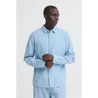 Blend Langarmhemd "BHABAN SHIRT PP NOOS" mit normalem Hemdkragen, Regular Fit, in Leinenoptik