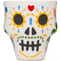 Ginza.se - Sugar Skull Shot Glasses - Colorful - Diameter: 2 inches, Height: 2.25 inches