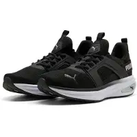 Puma Erwachsene SOFTRIDE Enzo 6 Sneakers 41, Black White Silver Metallic – Größe 41 EU, Black White Silver