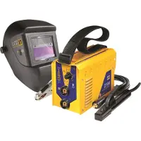GYS Elektroschweißgerät mit Schweißhelm & Elektroden - GYSMI 160P - 10-160A - Hot-Start