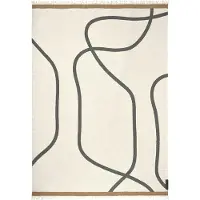 Mette Ditmer - Shadow Decke, 130 x 175 cm, off-white / grau