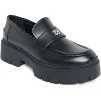 HUGO Loafers aus Kunstleder mit Stack-Logo Grösse 38