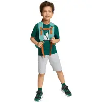 Adidas Shorts Set - Collegiate Green/Grau Meliert m. - - 10 Jahre (140) - Shorts