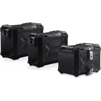 SW-Motech TRAX ADV Koffer-Komplettset schwarz inkl. Träger, Schlösser, Taschen Aluminium