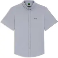 BOSS Regular-Fit Hemd aus knitterfreiem Baumwoll-Jersey Grösse XL