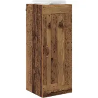 vidaXL Wandschrank Altholz 34,5 x 34 x 90 cm Holzwerkstoff
