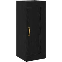 vidaXL Wandschrank Schwarze Eiche 34,5 x 34 x 90 cm Holzwerkstoff