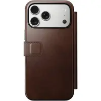Nomad Apple iPhone 17 Pro Max Hülle - Echtes Leder - - Klapphülle - Braun