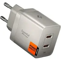 Spigen Essential 47-W-Wandladegerät EE472EU, Natur-Titan