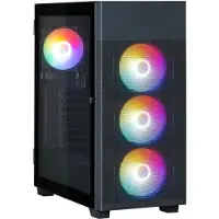 Zalman S5 NEO BLACK, Midi Tower, PC, Schwarz, ATX, micro ATX, Mini-ITX, Kunststoff, Stahl, Gehärtetes Glas, Multi