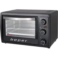 Beper 90.884 Elektrischer Backofen mit 30 Liter Fassungsvermögen und 1300 Watt Leistung Backofen Röhre Herd Bratröhre Backröhre