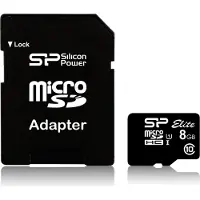 Silicon Power Elite 8GB microSDHC UHS-I Speicherkarte Klasse 10