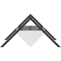 vidaXL Futtertröge für Nutztiere Silber 111 x 76 x 38 cm