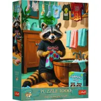 Trefl , Waschbär Wäschetag, 1000 Teile Premium Plus Puzzle