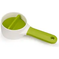 Joseph Joseph Kompakter Spiralisierer Duo - 2 Schneidemesser de, ergonomischer Griff, weiß-grünes Gehäuse, ideal für die Zubereitung von Spaghetti-Gemüse zu Hause.