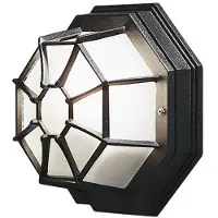 Konstsmide Moranello schwarz lackiertes Aluminium, gefrostetes Acrylglas 7091-750