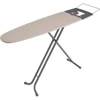 Rayen Premium range - Bügeltisch mit Bügelständer und Bügelhalter, Grau und Beige, 120 x 41 cm