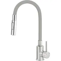 Deante Kitchen faucet with bent spout - 2 types of spray