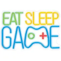 Forever Light Neon PLEXI LED EAT SLEEP GAME mehrfarbig FPNE33 Light