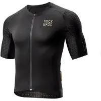 RockBros YDDX011 Diamond Damen-Radtrikot, kurzärmelig, Größe L, schwarz