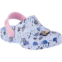 Coqui - "Little Frog Game Over" Doodles Clogs für Kinder, Flach PP15855 (27,5 EU - 28 EU) (Blau/Pink)