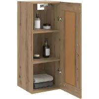 vidaXL Wandschrank Artisan-Eiche 34,5 x 34 x 90 cm Holzwerkstoff