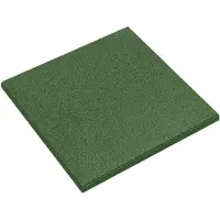 vidaXL Sturzschutzfliesen 6 stk. Grün 50 x 50 cm Gummi