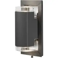 Konstsmide Potenza Wandleuchte anthrazit, 2xGU10 Sockel, max 2x6W, 240V, Aluminium/Acrylglas, 7987-370