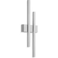 Telefunken LED Außenleuchte Wandlampe Silber IP44 2 x 8W 780lm tralweiß 4000K