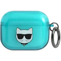 Karl Lagerfeld Choupette Head - Airpods Pro Gehäuse (fluo blau)
