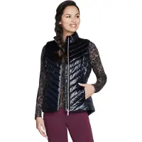 SKECHERS GO Shield Shine Vest JA151-BLK, Sportweste, Damen, Schwarz