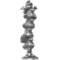 Plastoy The Smurfs Resin Statue Smurfs Column Silver Limited Edition 50 cm