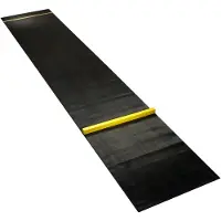 Longfield Dartmatte Gummi mit Oche - rutschfeste Dartmatte 300x60 cm