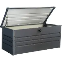 Zipper ZI-GAB165AN Aufbewahrungsbox Futterbox Gartenbox 165cm Breite 80kg grau