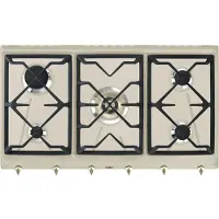 Smeg SRV896AVOGH2 Einbau-Gaskochfeld mit 5 Kochfeldern