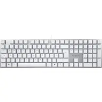 Cherry KC 200 MX, Volle Größe (100%), Kabelgebunden, USB, Mechanischer Switch, QWERTZ, Silber, Weiß
