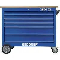 Gedore Mobile Werkbank mit Jumbo NFZ Sortiment, 220 kg, 302 Werkzeug