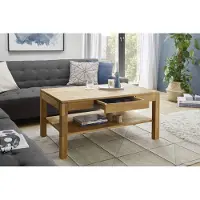 MCA Couchtisch Salem | Kernbuche massiv | mit Schubkasten | 115X70