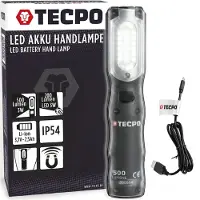 TECPO LED Akku Handlampe 500 Lumen + USB Kabel