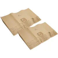 VHBW 20x Staubbeutel kompatibel mit AEG Multi 300 Pro, Multi 300 Staubsauger - 33,3cm x 27,5cm Beige