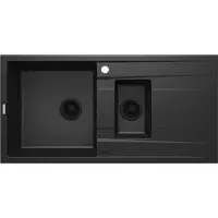 Deante 1.5-bowl granite sink with drainer