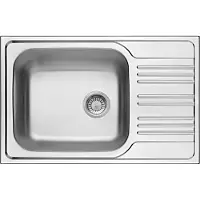 Deante 1-bowl steel sink with drainer